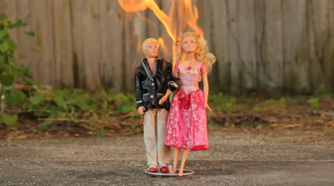 Burning Dolls Video stock 37021436