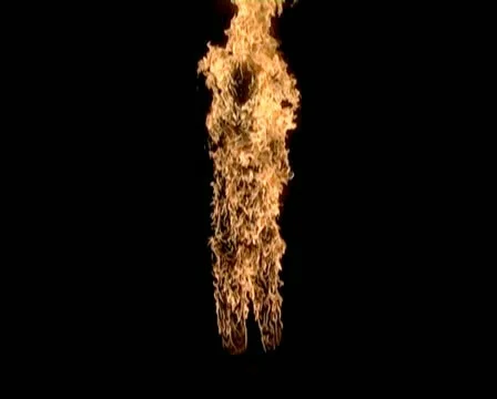 Burning Dummy Stock Footage 12173453