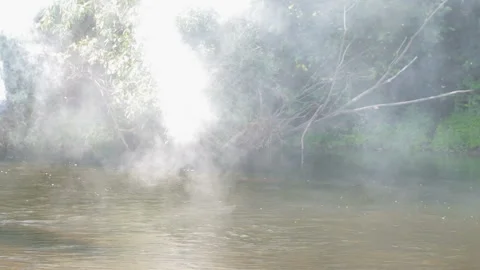 The burning effigy on water Stock Footage 91964159