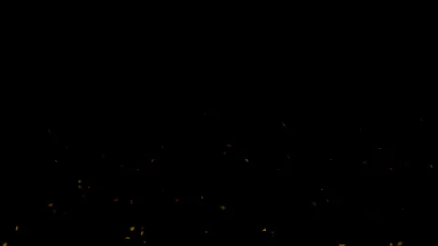 Burning ember particle overlay seamless loop animation floating upward. Video stock 334137061