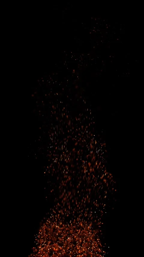Burning Ember Particles 4K Stock Footage 253895966