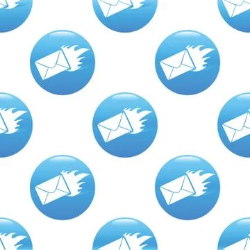 Burning envelope sign pattern Illustrazione stock