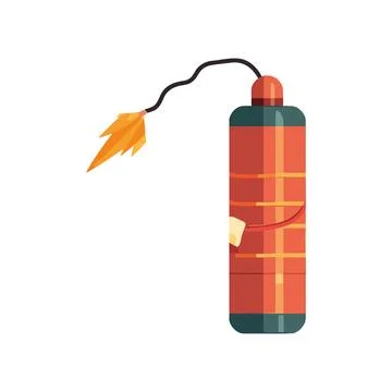 Burning explosive fireball symbolizes danger Illustrazione stock
