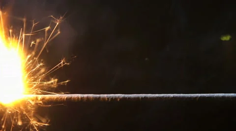 Burning Explosives Fuse HD Video stock 43253740