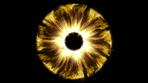 Burning eye, Loop. Version 4. Stock Footage 44565313
