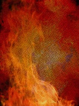 Burning fabric background Ilustración de archivo