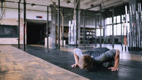 Burning fat in the gym Stock Footage 112190969