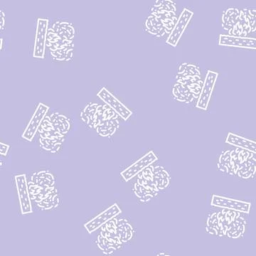 Burning field peat line vector seamless pattern イラスト素材