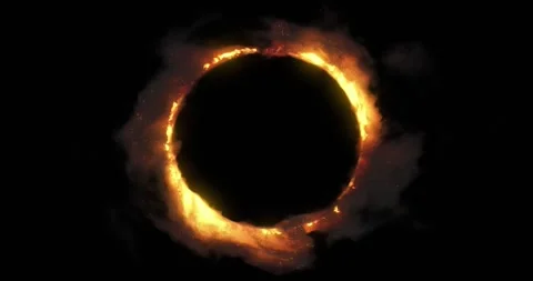 Burning fiery ring. Vidéo 161286901