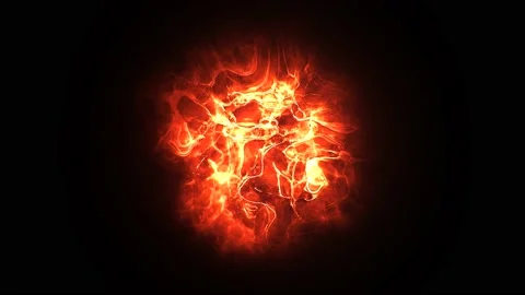 Burning fire abstract animation. Stock Footage 203781125