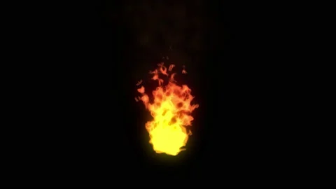 Burning fire abstract animation. Stock Footage 212399566