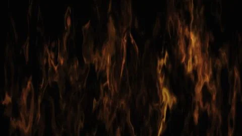 Burning Fire and Flames On Black Background 3D Rendering イラスト素材