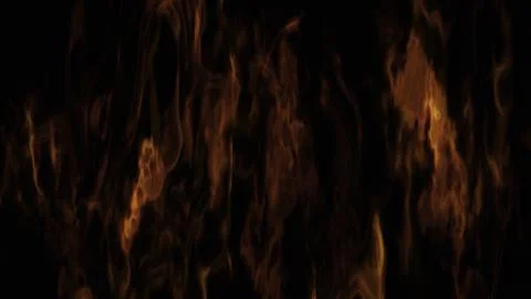 Burning Fire and Flames On Black Background 3D Rendering イラスト素材