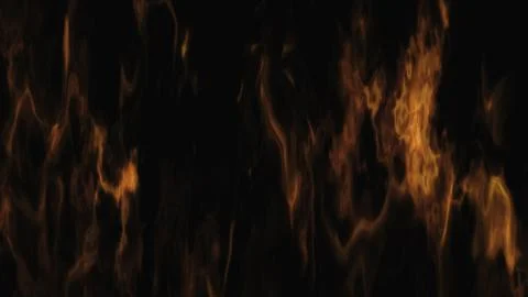 Burning Fire and Flames On Black Background 3D Rendering Illustrazione stock