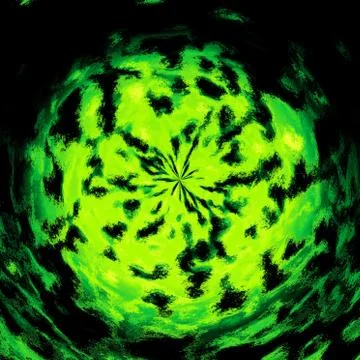 Burning fire ball generated texture Stock Illustration