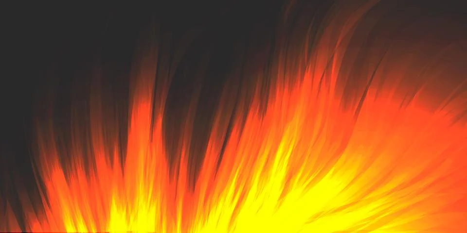 Burning fire, blazing flame, vector background. Stock Illustration