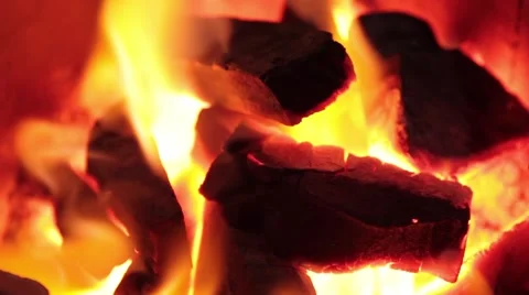Burning Fire. Close-up of burning fire Stock Footage 63081776