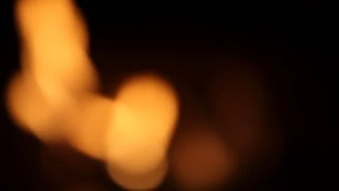 Burning fire. Close up footage of yellow fire flames Vidéo 77377571