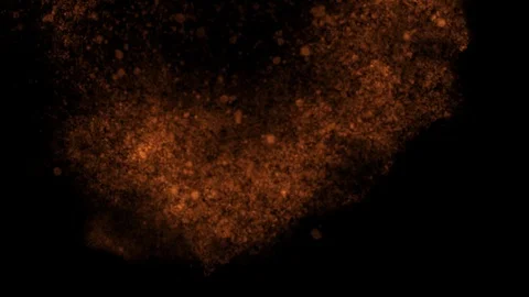 Burning fire covers up screen and disappears Video stock 122161949