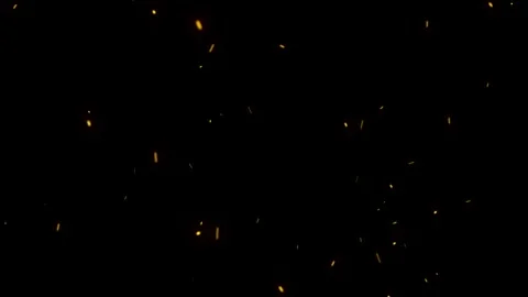 Burning Fire Embers Spark Particle Effect for overlay. Stock Footage 337016073
