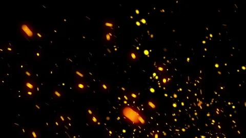 Burning Fire Embers Spark Particle Effect for overlay. 库存影片 337016074