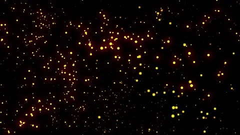 Burning Fire Embers Spark Particle Effect for overlay. Video stock 337016091