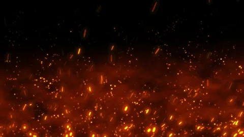 Burning Fire Embers Spark Particle Effect for overlay. 库存影片 337016209