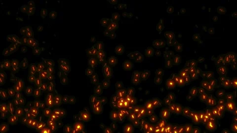 Burning Fire Embers Spark Particle Effect for overlay. Stock Footage 337016236