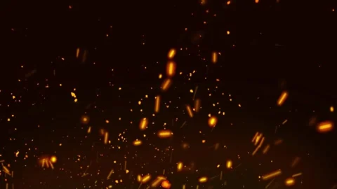Burning Fire Embers Spark Particle Effect for overlay. Video stock 337016262