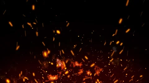 Burning Fire Embers Spark Particle Effect for overlay. Stock-Footage 337016286