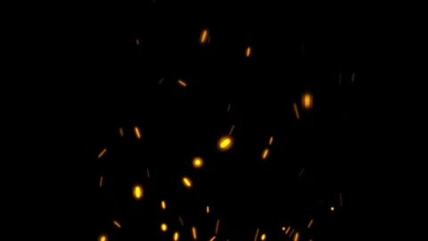 Burning Fire Embers Spark Particle Effect for overlay. 库存影片 337016293