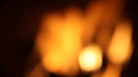 Burning fire In the fireplace 스톡 동영상 77377143