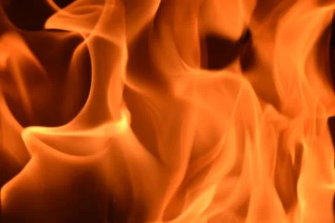 Burning fire in the fireplace 스톡 사진