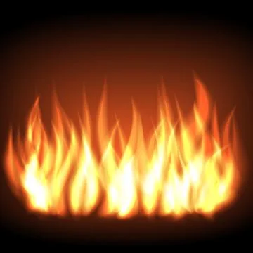 Burning fire flame Stock Illustration