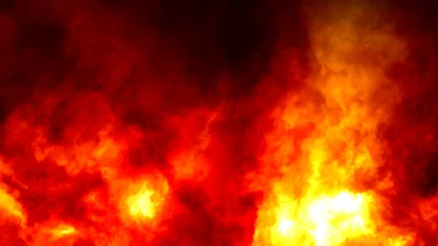 Burning Fire Flames Burn Spread Danger Safety Heat Background Stock Footage 139741005