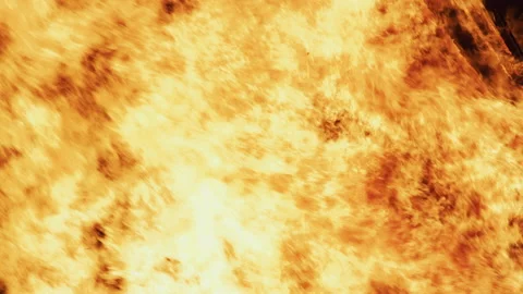 Burning Fire Flames at Night in slow motion - 6k Stock Footage 143562139