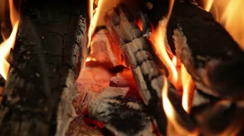 Burning Fire Stock Footage 12180779
