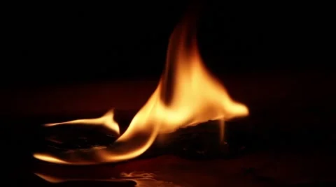 Burning fire Stock Footage 45754102