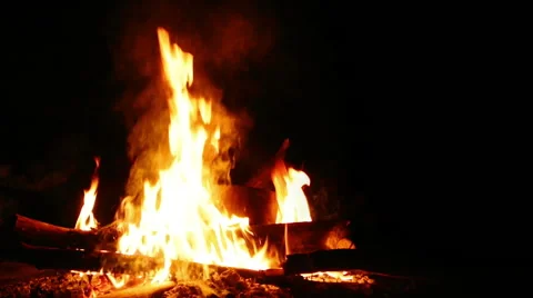Burning Fire Stock Footage 50618291