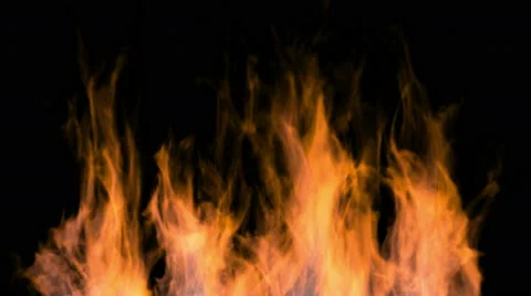 Burning fire Stock Footage 53852655
