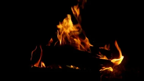 Burning fire Stock Footage 75655143