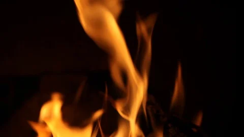 Burning fire. 스톡 동영상 77377156