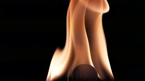 A burning fire Stock Footage