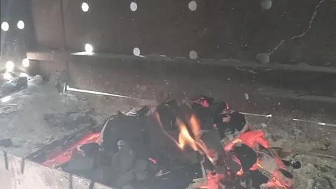 Burning fire Stock Footage 157476444