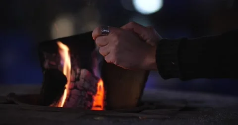 Burning fire Stockbeeldmateriaal 197109430