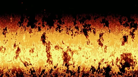 Burning fire generated seamless loop video Stock Footage 43531502