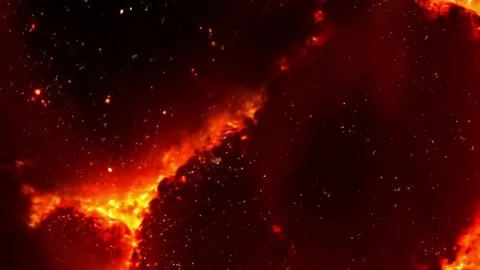 Burning fire at the land Stock Footage 285128381