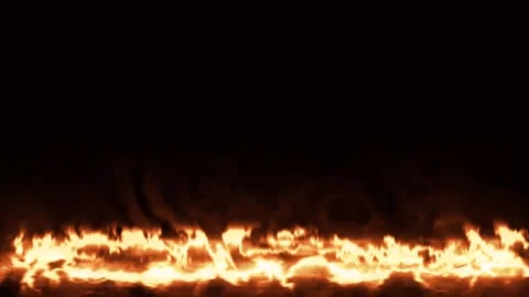 Burning Fire lines effect on Green Screen background Stock Footage 229474002