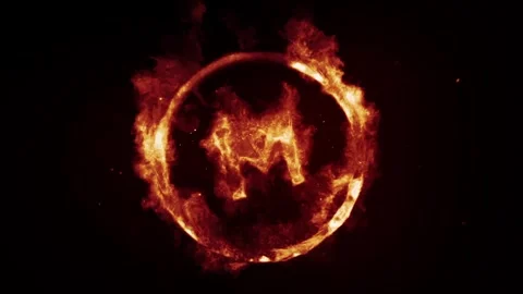 Burning Fire Logo Reveal Stock After Effects