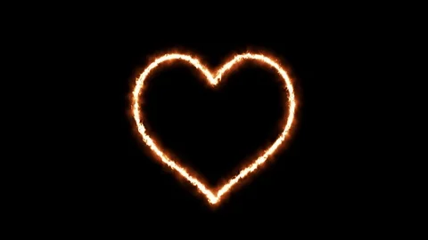 Candles in a heart shape - Free Stock Video Footage